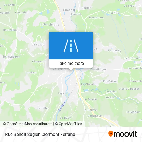 Rue Benoit Sugier map