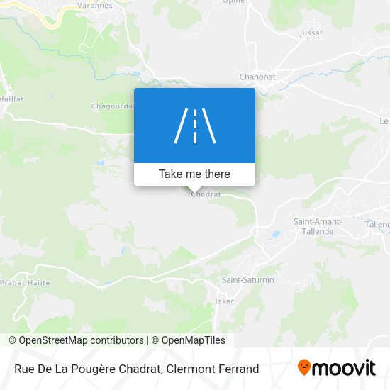 Rue De La Pougère Chadrat map