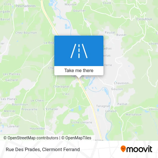 Rue Des Prades map