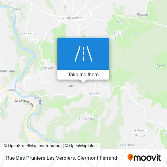 Rue Des Pruniers Les Verdiers map