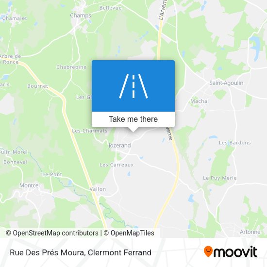 Rue Des Prés Moura map