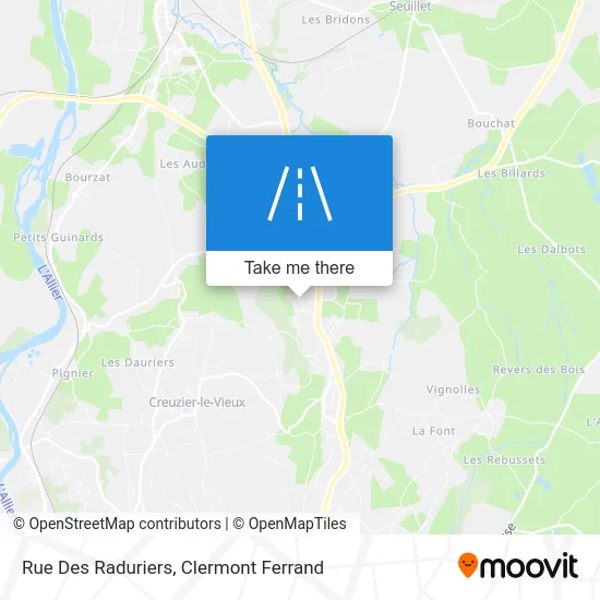 Rue Des Raduriers map