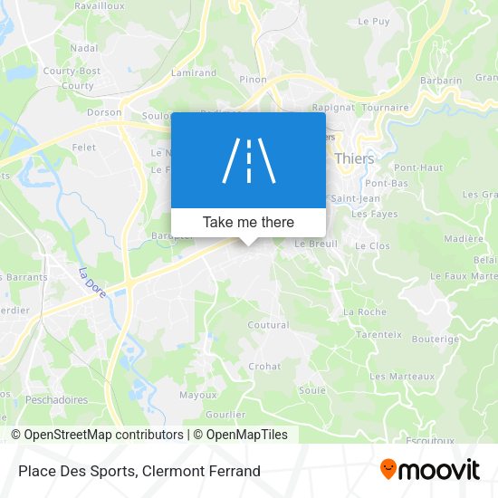 Place Des Sports map