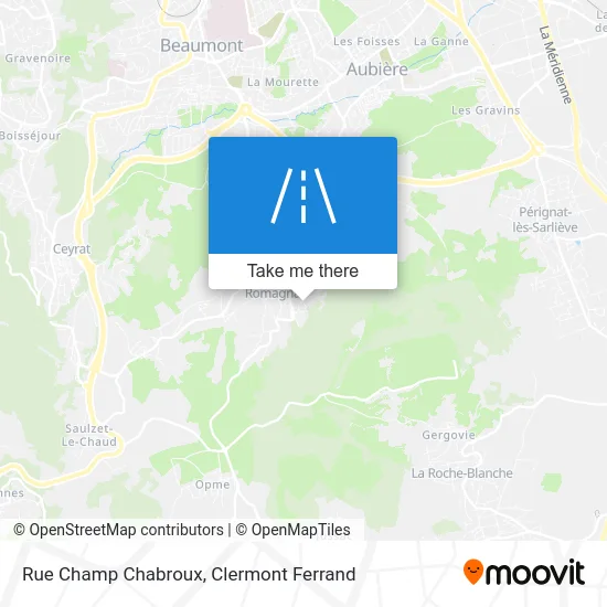 Rue Champ Chabroux map
