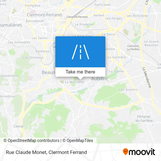 Rue Claude Monet map