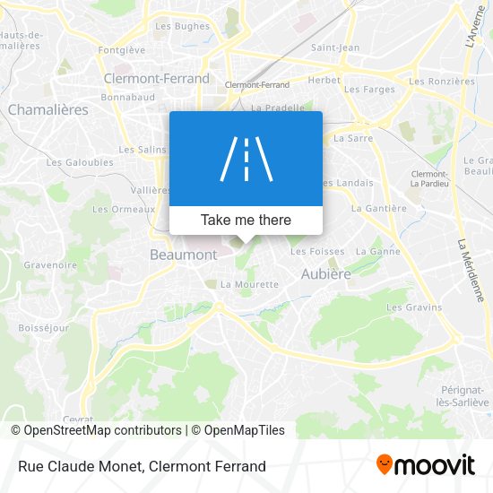 Rue Claude Monet map
