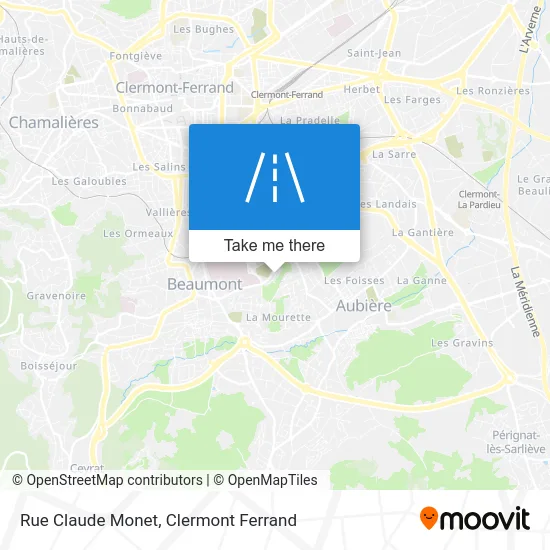 Rue Claude Monet map