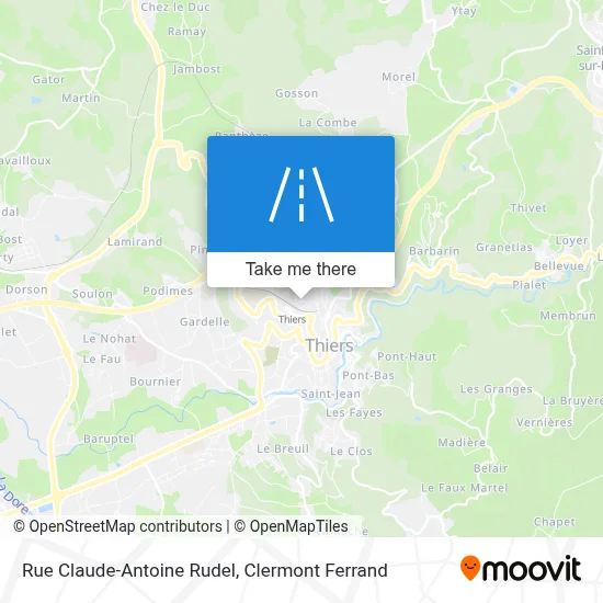 Rue Claude-Antoine Rudel map