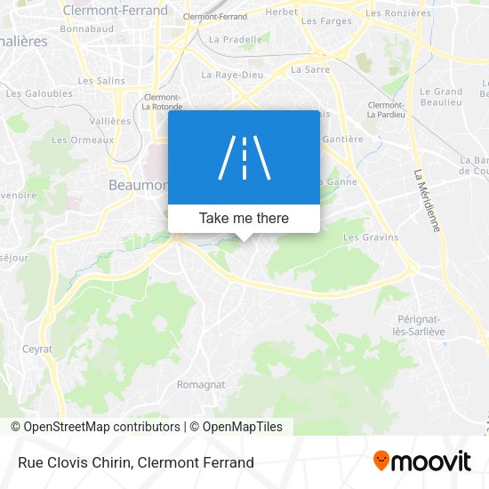 Rue Clovis Chirin map