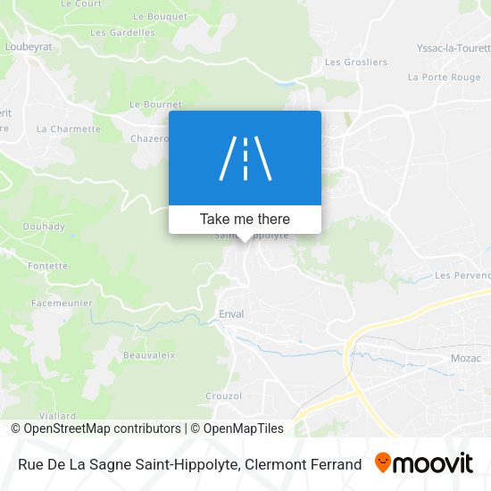 Rue De La Sagne Saint-Hippolyte map