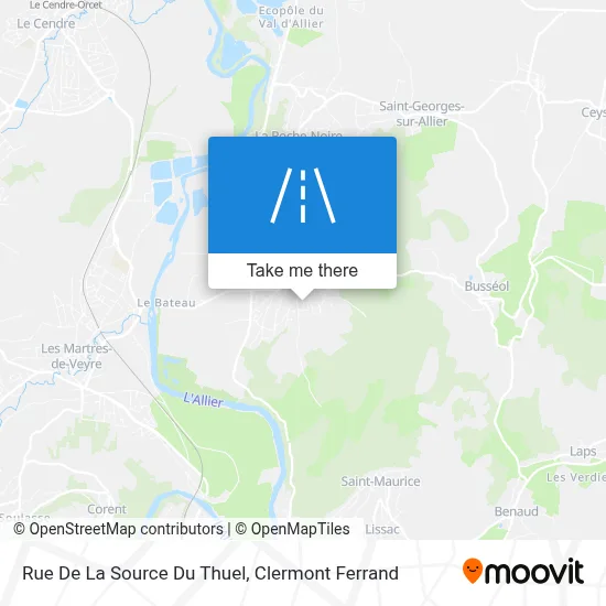 Rue De La Source Du Thuel map