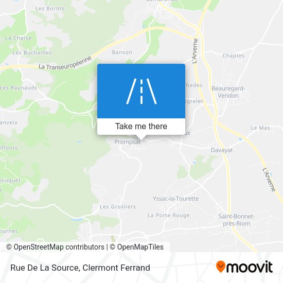 Rue De La Source map
