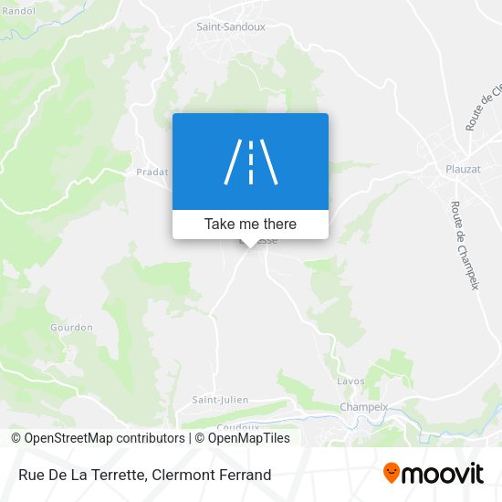 Rue De La Terrette map