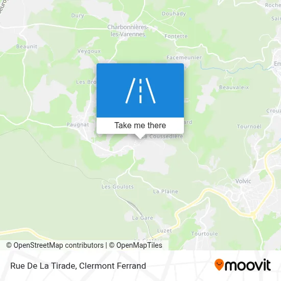 Rue De La Tirade map