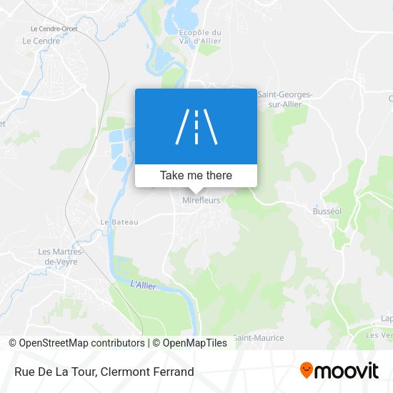 Rue De La Tour map
