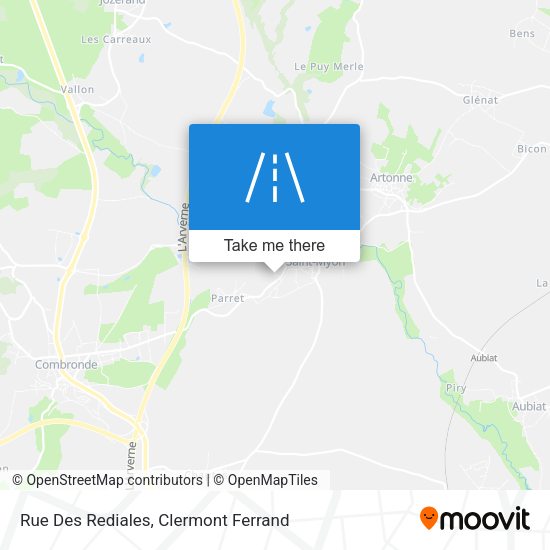 Rue Des Rediales map