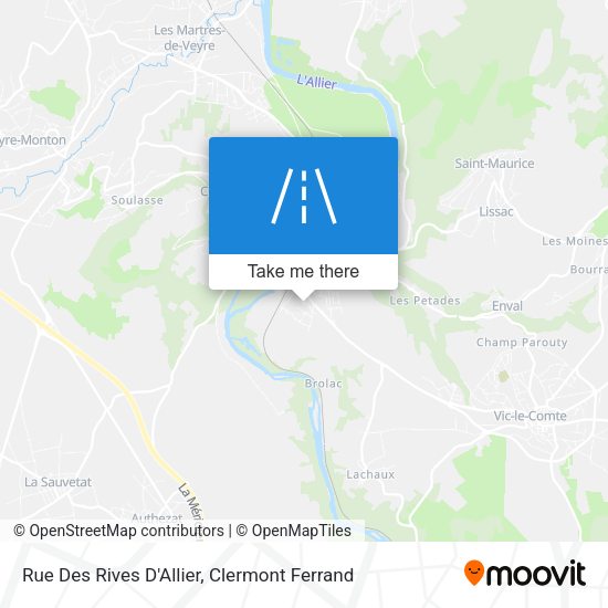 Rue Des Rives D'Allier map
