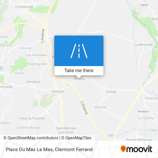 Place Du Mas Le Mas map