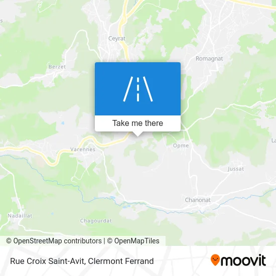 Rue Croix Saint-Avit map