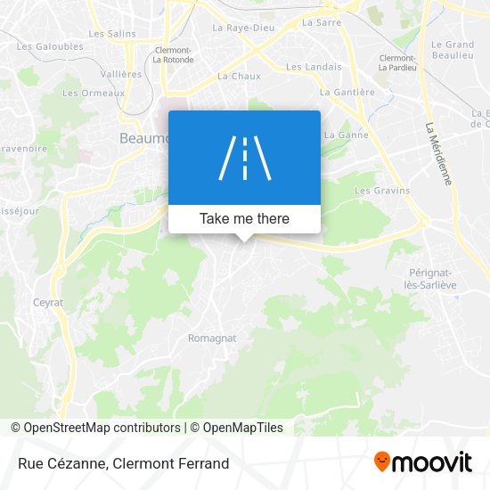 Rue Cézanne map