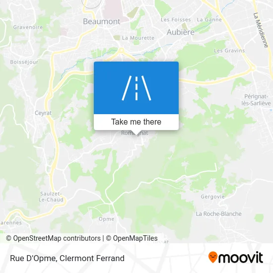 Rue D'Opme map