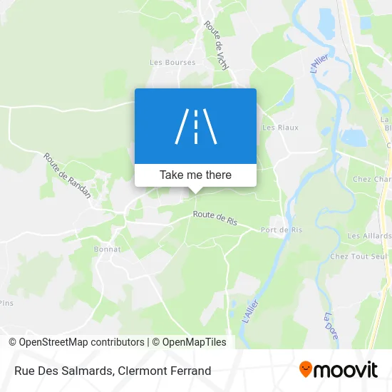 Rue Des Salmards map