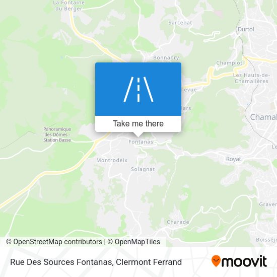 Rue Des Sources Fontanas map