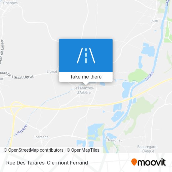 Rue Des Tarares map