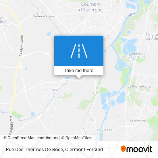 Rue Des Thermes De Rose map
