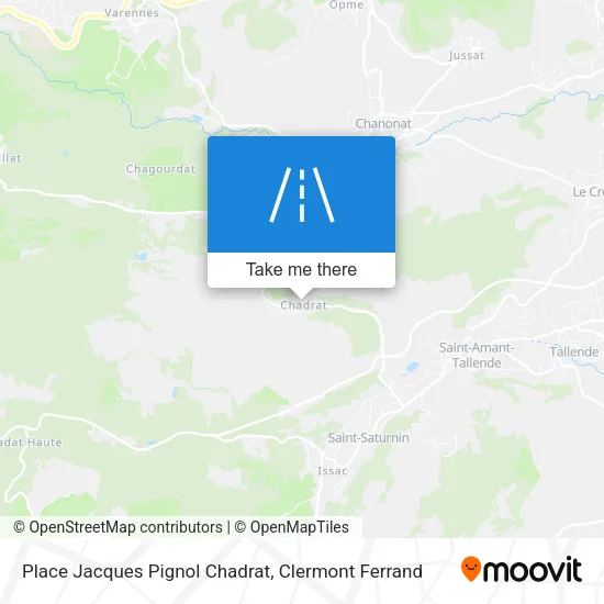 Place Jacques Pignol Chadrat map