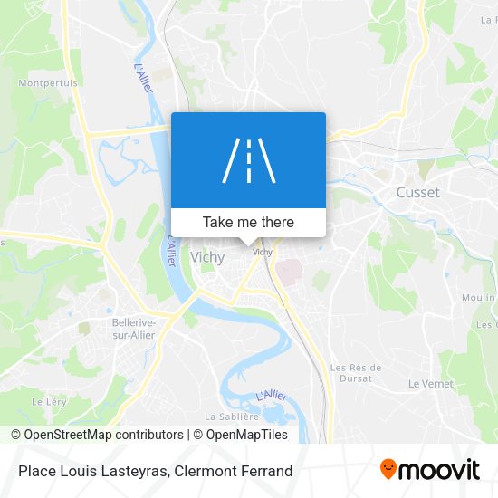 Place Louis Lasteyras map