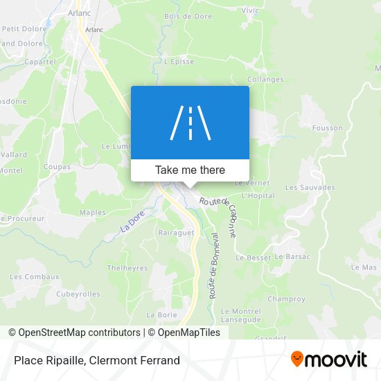 Place Ripaille map
