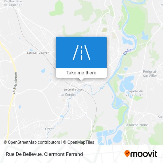 Rue De Bellevue map