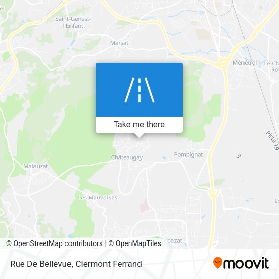 Rue De Bellevue map