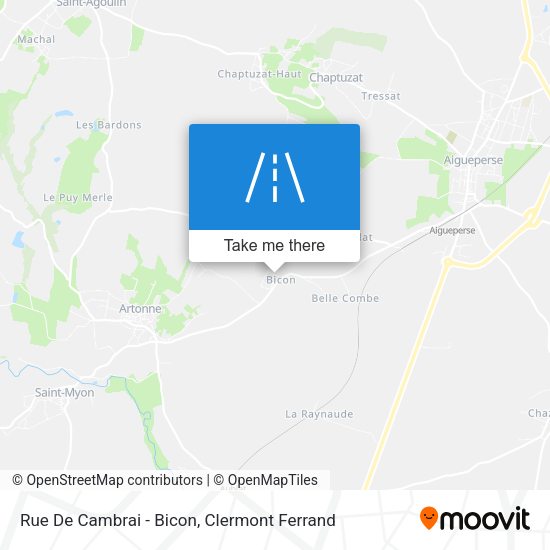 Rue De Cambrai - Bicon map