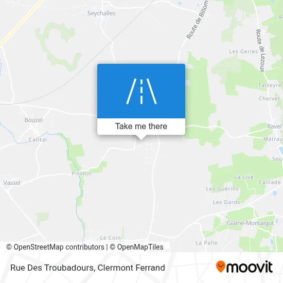 Rue Des Troubadours map