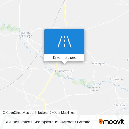 Rue Des Vallots Champeyroux map