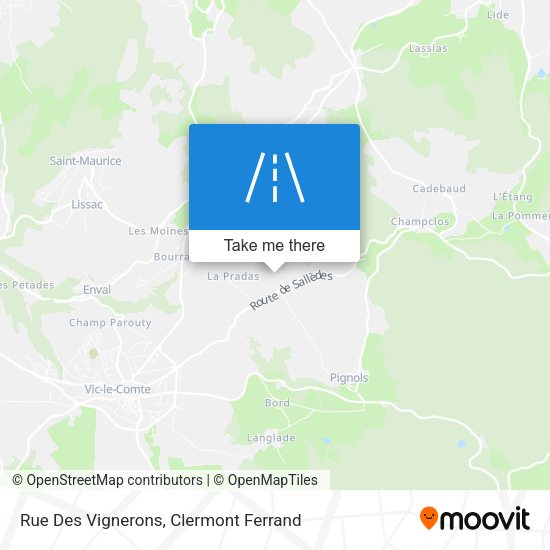 Rue Des Vignerons map