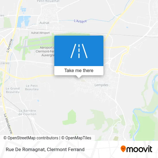 Rue De Romagnat map