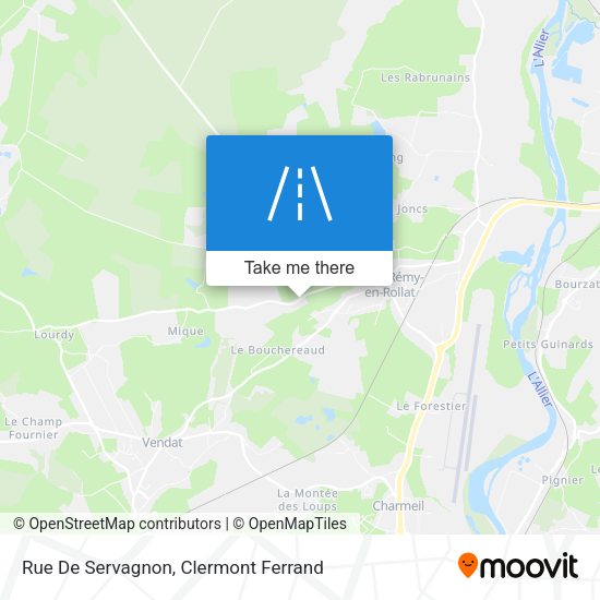 Rue De Servagnon map