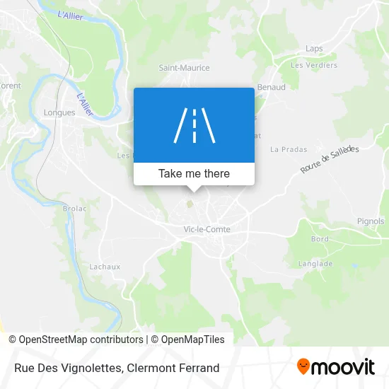 Rue Des Vignolettes map