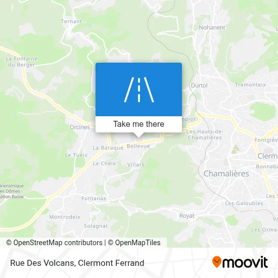 Rue Des Volcans map