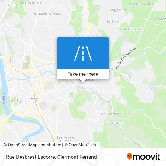 Rue Desbrest Lacorre map