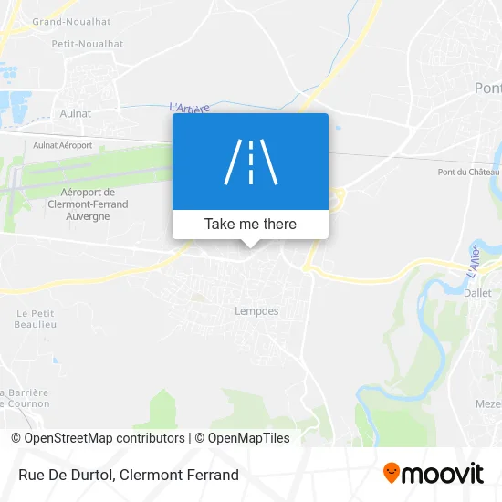 Rue De Durtol map