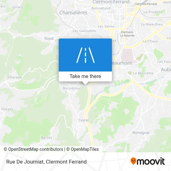 Rue De Journiat map