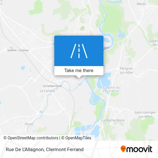 Rue De L'Allagnon map