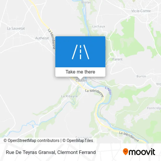 Rue De Teyras Granval map