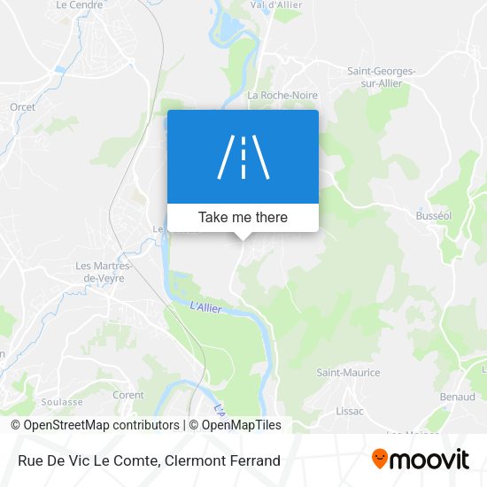 Rue De Vic Le Comte map