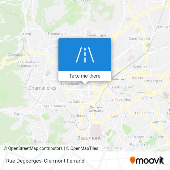 Rue Degeorges map