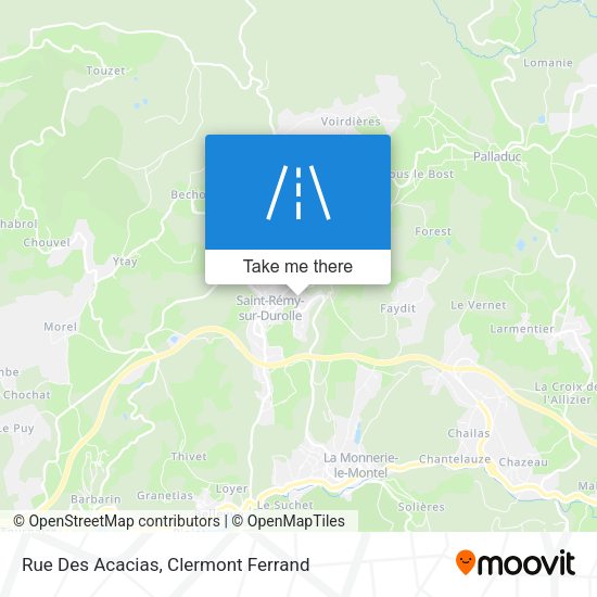 Rue Des Acacias map